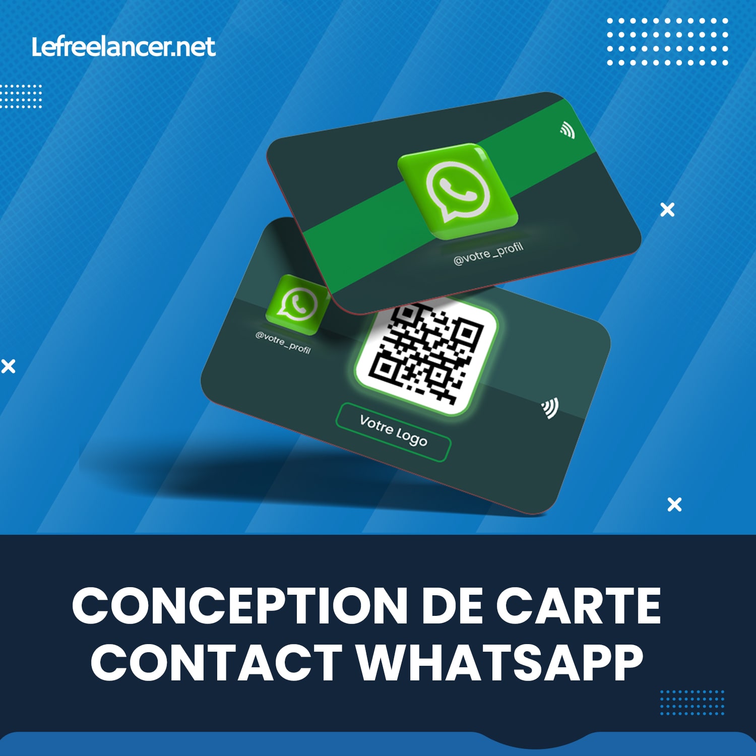Carte Contact WhatsApp Connectée Et Sans Contact