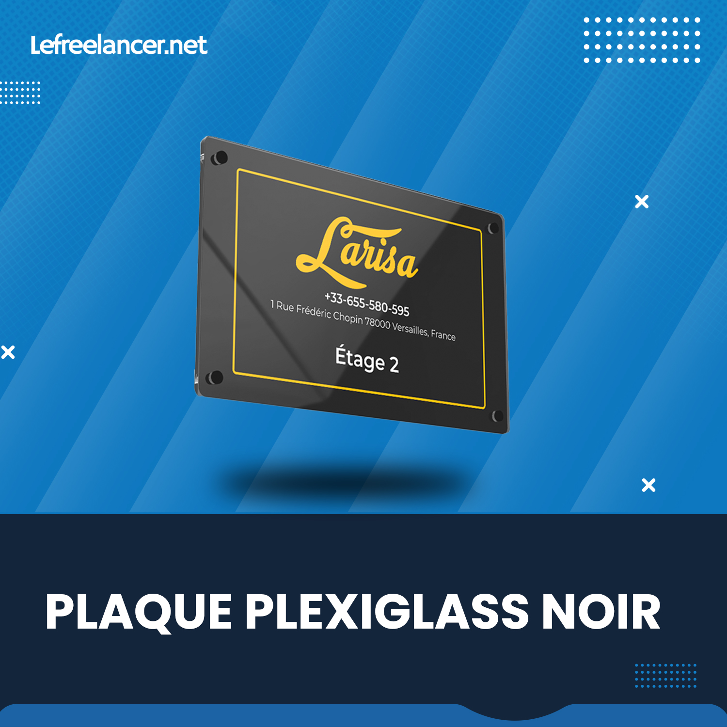 Plaque Plexiglass Noir